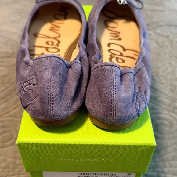 Sam Edelman Women's Purple Suede Flats - Picture 6 of 9